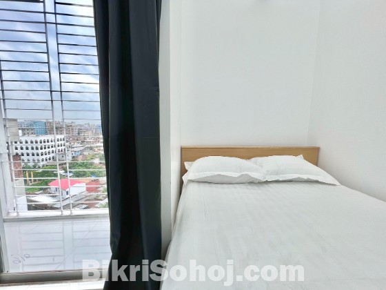 375 Sq ft Furnished 2 Room for Rent in Bashundhara